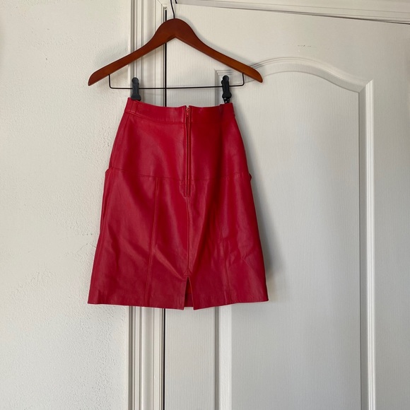 Genuine leather skirt - Picture 3 of 6